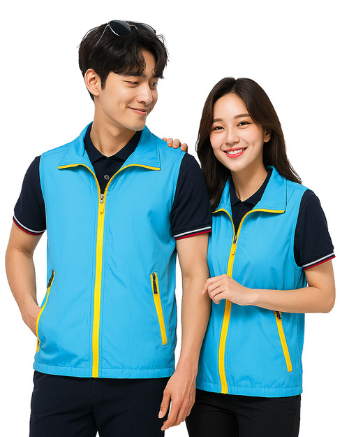 休閒網裡背心-水藍配黃｜<span>G5310A</span>示意圖