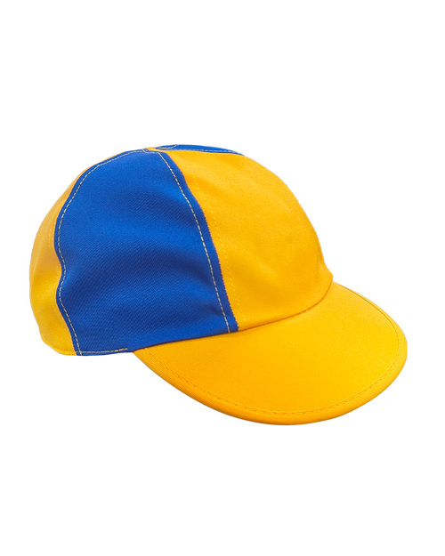 六片學生帽-黃配藍｜<span>H6C-KID-A01</span>示意圖