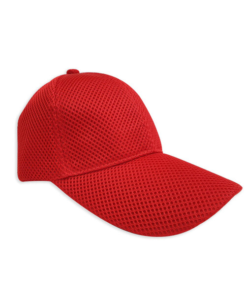 六片帽訂製/太空網布-大紅<span>HAR-C-06</span>示意圖