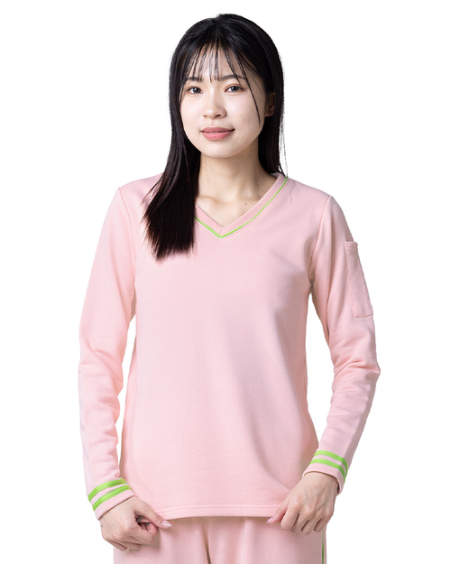 健檢服 女版 粉紅配綠 <span>HELTH-W-A11</span>示意圖