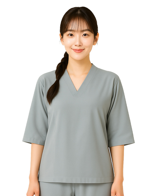 刷手服｜女版 灰｜<span>HELTH-W-D01</span>示意圖