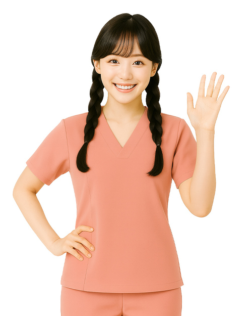 健檢服 女版 粉桔 <span>HELTH-W-D02</span>示意圖
