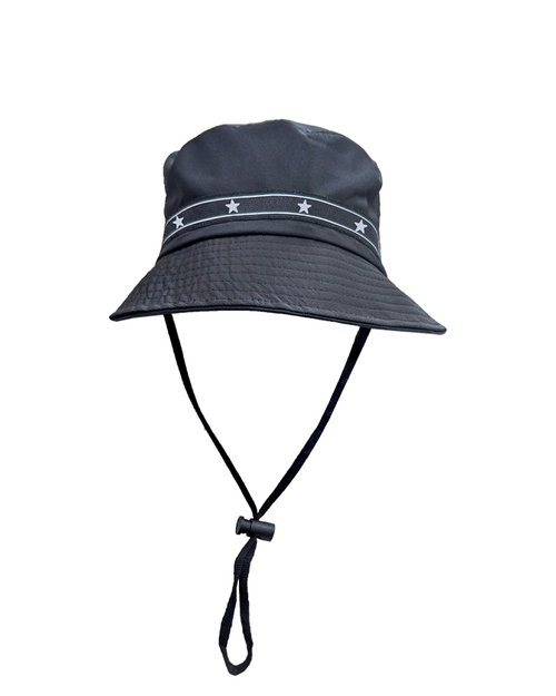 漁夫帽單面 訂製款 黑 整圈裝飾布章｜ <span>HFS-B-15#303-60</span>示意圖