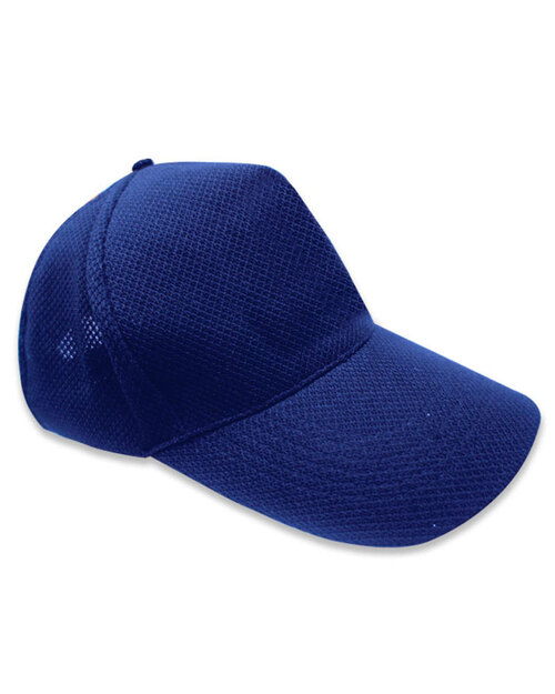 五片帽訂製/交織網布-寶藍<span>HIN-B-05</span>示意圖