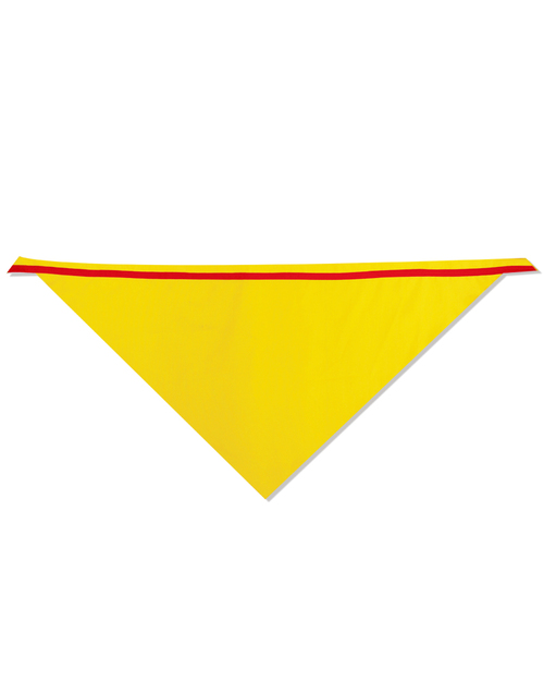 三角頭巾反折款 黃底紅邊<span>HSF-C01</span>示意圖