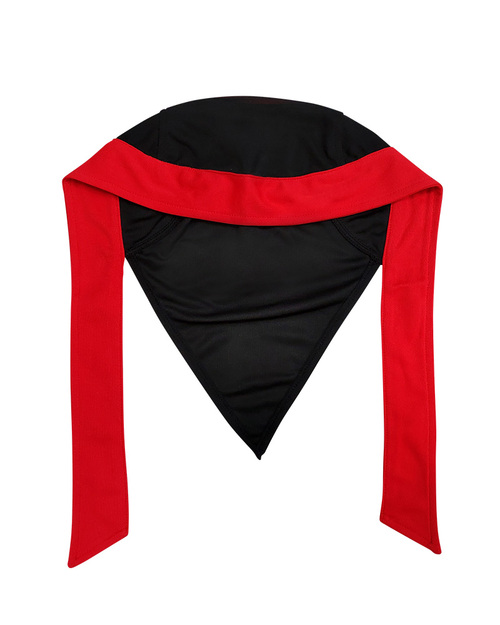 三角尾頭巾帽-黑配紅款<span>HSF-E02</span>示意圖