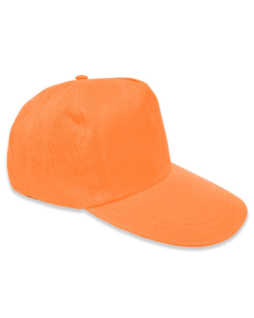 五片帽訂製/烏利帽-螢光橘<span>HUI-B-03</span>示意圖