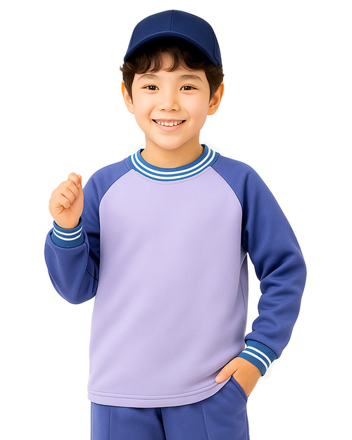 國小運動服-粉紫配紫<span>KINDER-W-B08</span>示意圖