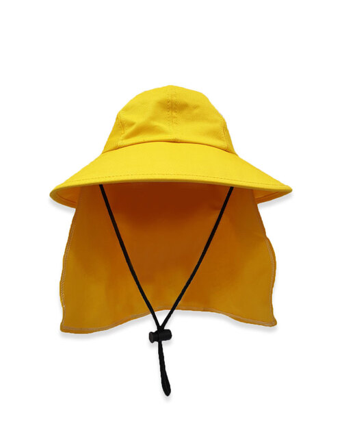 幼兒園防曬遮陽帽訂製-黃<span>HSN-B-01</span>示意圖