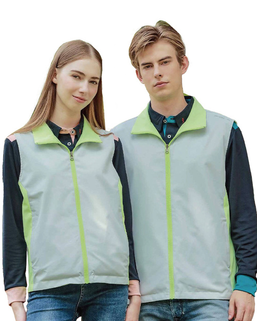 雙面穿背心-灰/螢光綠 <span>P253621</span>示意圖