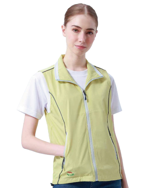 防潑水薄背心-萊姆黃 <span>P232505</span>示意圖