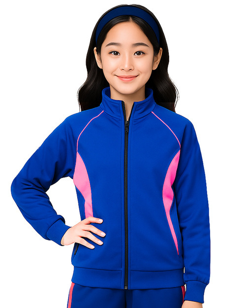 高中運動服-寶藍配白粉<span>KINDER-W-A01</span>示意圖