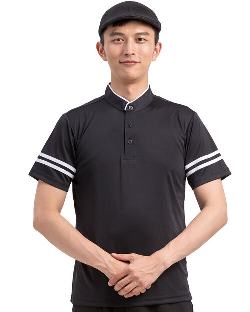 POLO衫/立領衫訂製款短袖-黑 <span>PCANB-S41-00465</span>示意圖