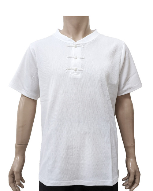 POLO衫 開襟領一字釦 白色 <span>PCANB-S41-00474</span>示意圖