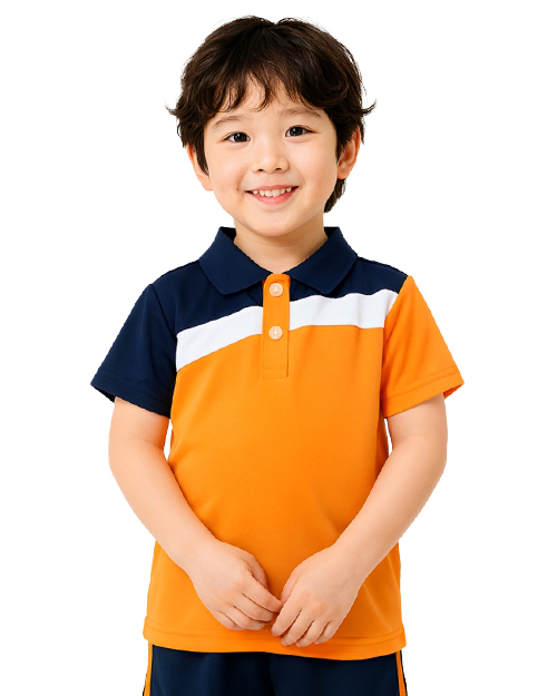 幼兒園運動服/幼兒園制服-橘配丈青白 <span>PCANK-P01-00364</span>示意圖