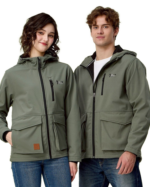 連帽四面彈外套-綠 <span>PD-J33789</span>示意圖