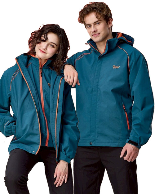 可拆帽兩件式鋪棉外套-藍 <span>PD-J33797</span>示意圖