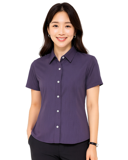 專櫃襯衫訂製｜短袖 深紫｜<span>SCANG-A01-10</span>示意圖