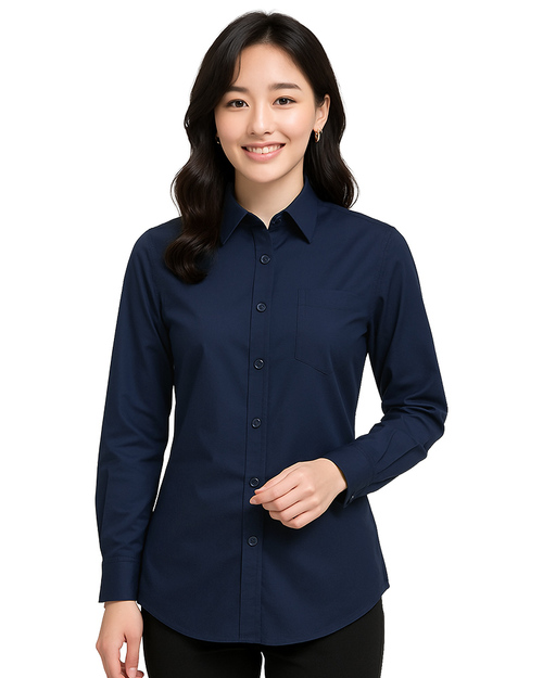 商務襯衫訂製｜長袖 丈青｜<span>SCANG-B02-10</span>示意圖