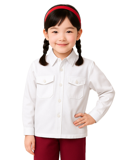 校服制服 白配暗紅 <span>SCHUNI-A03</span>示意圖