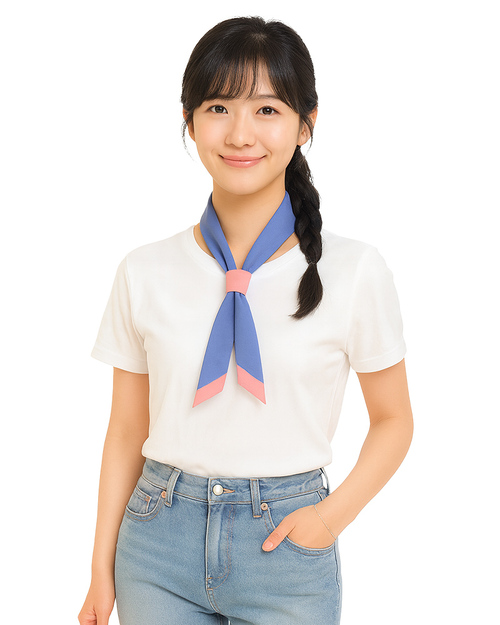 服務員領巾 粉紫配粉紅<span>SF-A08</span>示意圖