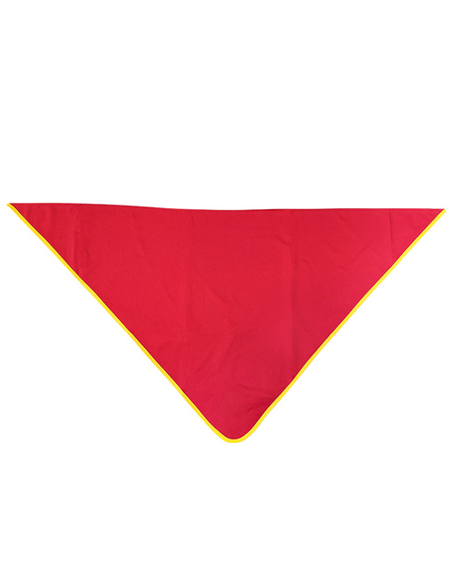 三角領巾-紅配桔黃 <span>SF-D04</span>示意圖