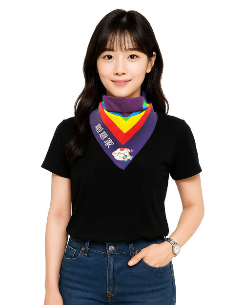 三角領巾 彩虹<span>SF-E01</span>示意圖