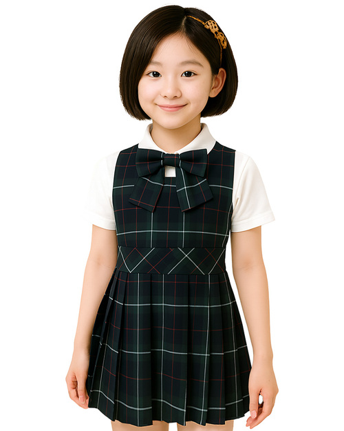 合唱團服 格子洋裝-方領<span>SHO-D30</span>示意圖