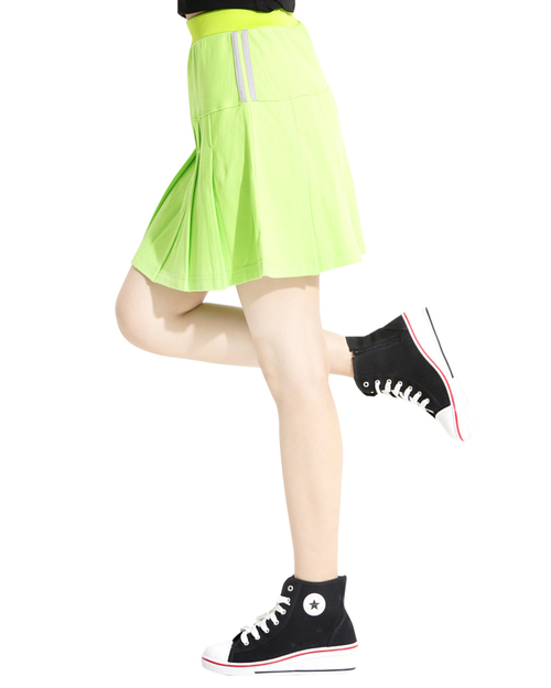運動裙 短裙 螢光綠<span>SKCANG-A01-00426</span>示意圖