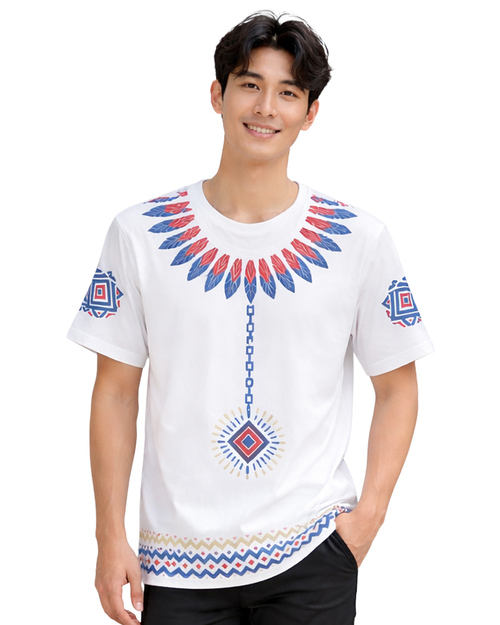 昇華訂製款｜原住民文化服-白｜<span>SU-A04</span>示意圖