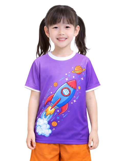 國小班服訂製｜熱昇華全彩排汗衣｜<span>SUT-A16T</span>示意圖