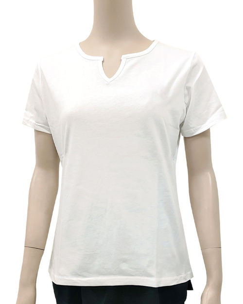 T恤訂製 剪領 腰身短袖 白<span>TCANG-S01-00077</span>示意圖