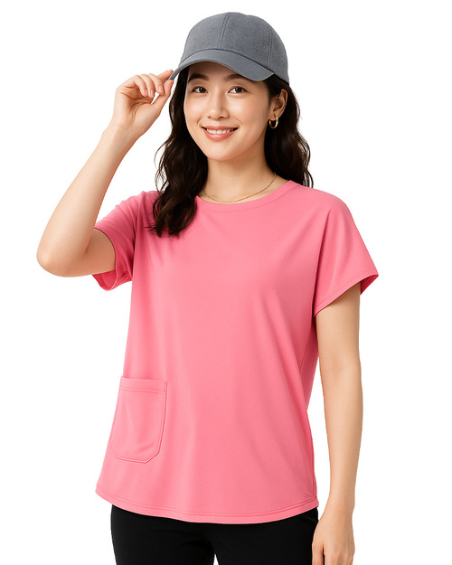 T恤訂製｜蝙蝠袖｜短袖 粉桔｜<span>TCANG-SC01-00001</span>示意圖