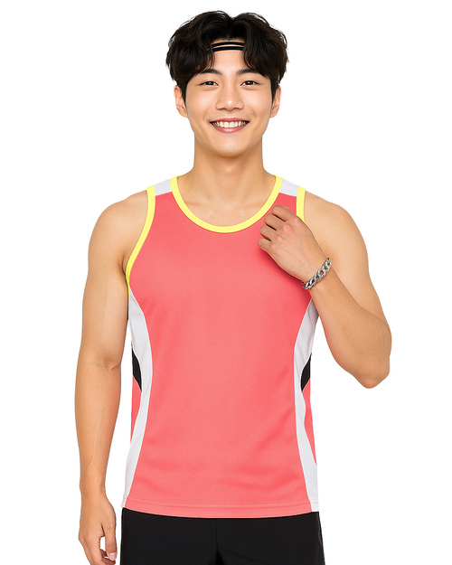 背心運動風訂製｜螢光色拼接｜<span>TCANK-A00-00205</span>示意圖
