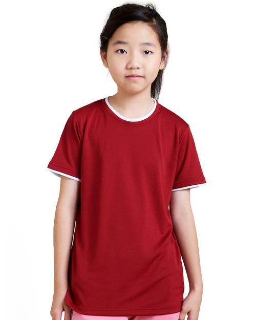 T恤訂製款簡約風童版-酒紅白<span>tcank-a01-00089</span>示意圖