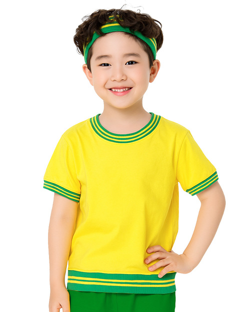 幼兒園運動服/幼兒園制服-黃配綠  <span>KINDER-S-B04</span>示意圖