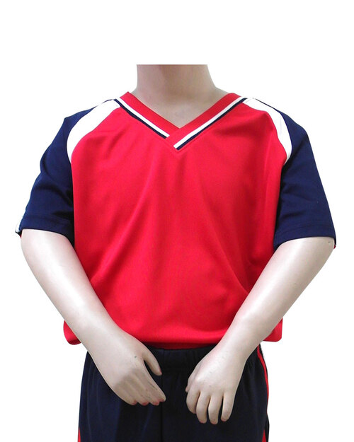 T恤訂製幼兒園T童版-紅丈青白<span>TCANK-B01-00103</span>示意圖