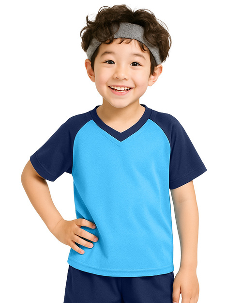 幼兒園運動服/幼兒園制服-天藍配丈青 <span>KINDER-S-B02</span>示意圖