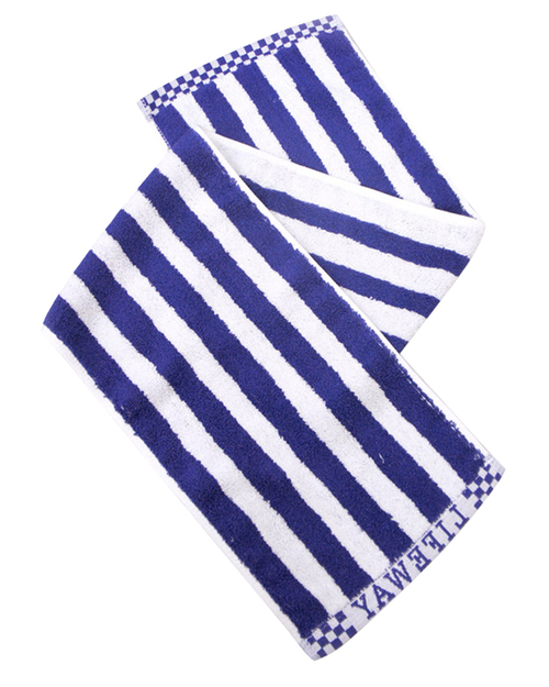 條紋運動毛巾 寶藍白<span>TOW-A05</span>示意圖