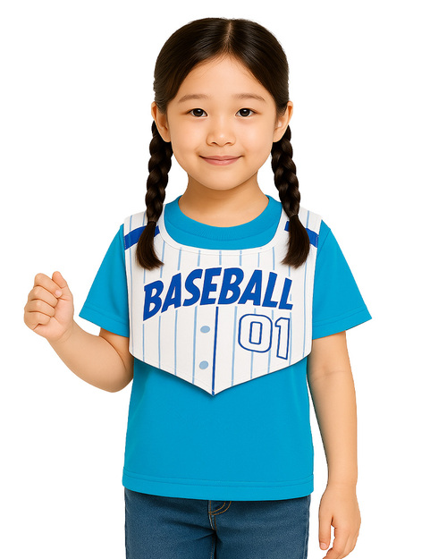 兒童套頭號碼背心｜訂製 昇華款｜棒球造型款｜<span>VNB-D-01</span>示意圖