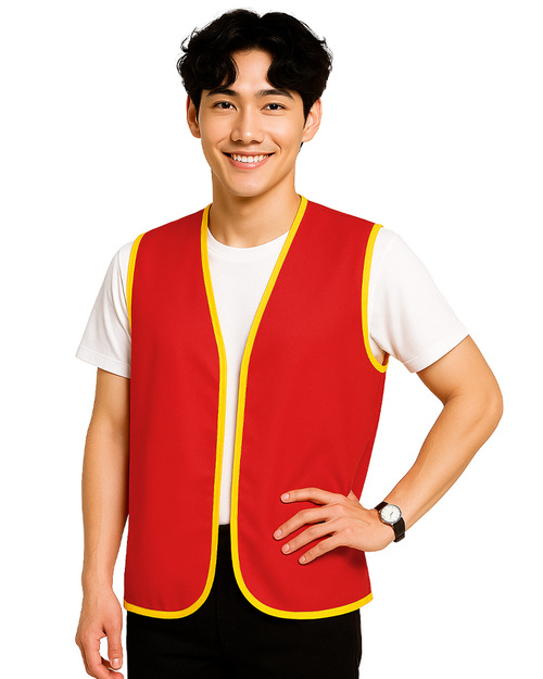 活動背心 現貨款｜紅滾黃｜<span>VUI-A-04</span>示意圖