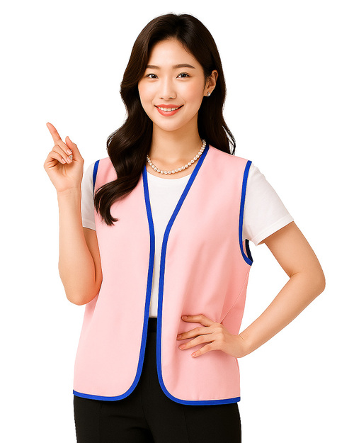 活動背心訂製款｜粉紅滾寶藍｜<span>VUI-B-01</span>示意圖
