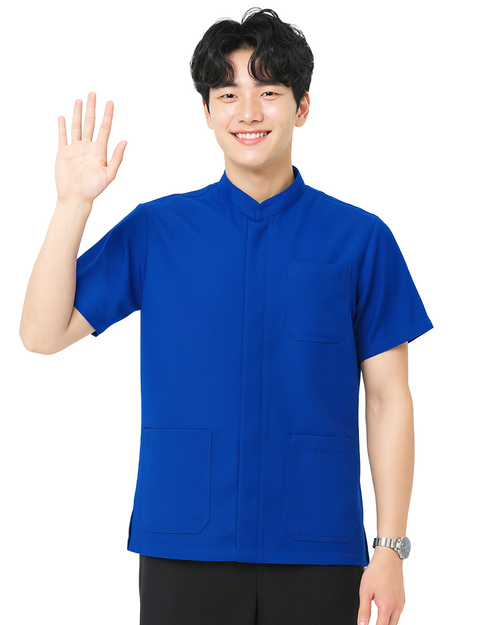 工作服訂製｜短袖 寶藍｜<span>WORK-A10</span>示意圖