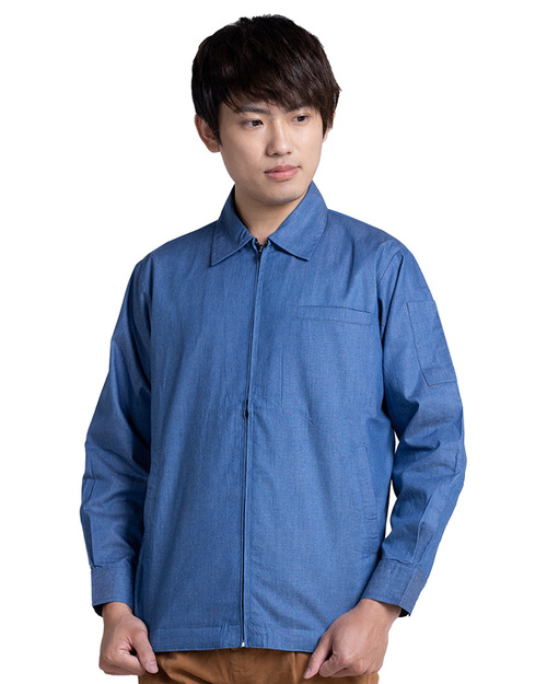工作外套工作服訂製-牛仔藍<span>WORK-C06</span>示意圖
