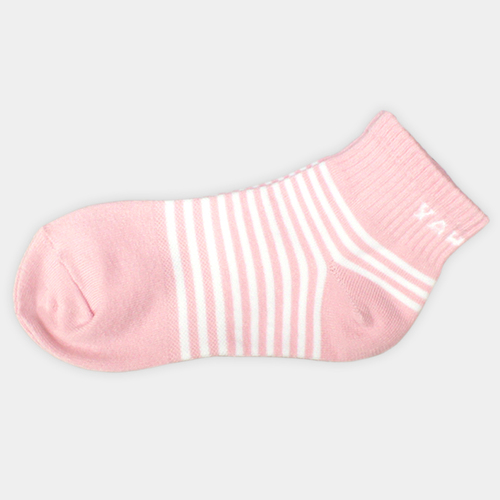 舒棉糖果條紋襪/女-氣質粉示意圖