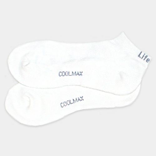氣墊排汗襪/女-純淨白示意圖