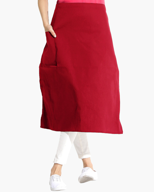 防潑水半截圍裙-紅色示意圖