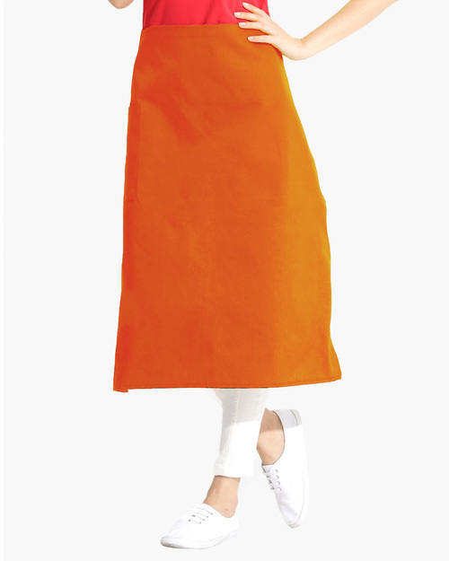 防潑水半截圍裙-橘色示意圖