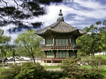 韓國首爾宮花園示意圖