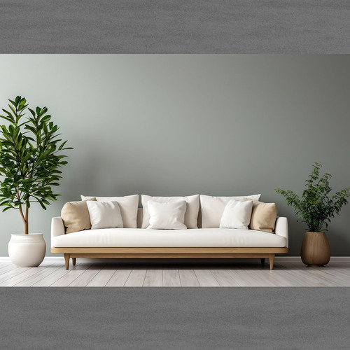 「翠影流轉：淺綠灰色木質沙發，自然與雅致的極致品味」示意圖
